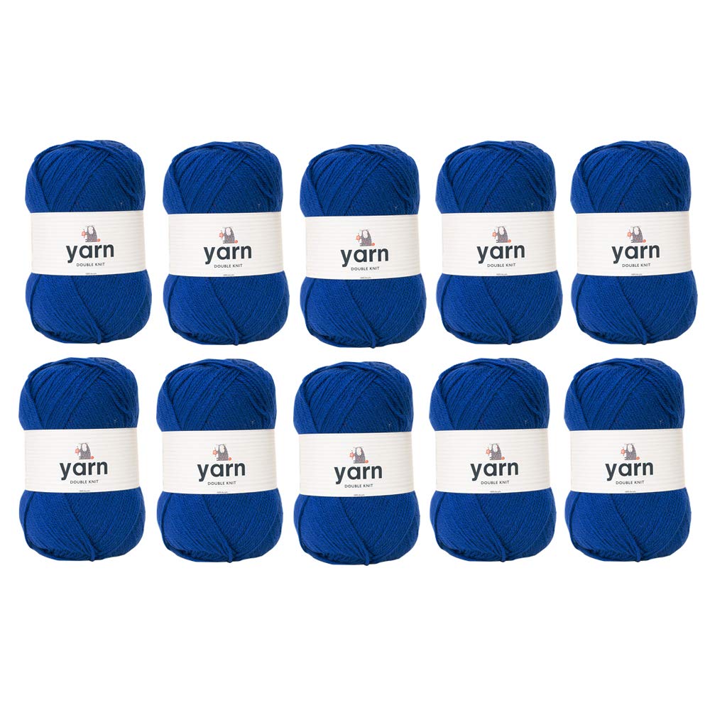 KORBOND DK Black Yarn - 100g Acrylic Wool - Lightweight, Hypoallergenic & Durable Double Knit Crochet Yarn Knitting Wool (290m Total) — view 44
