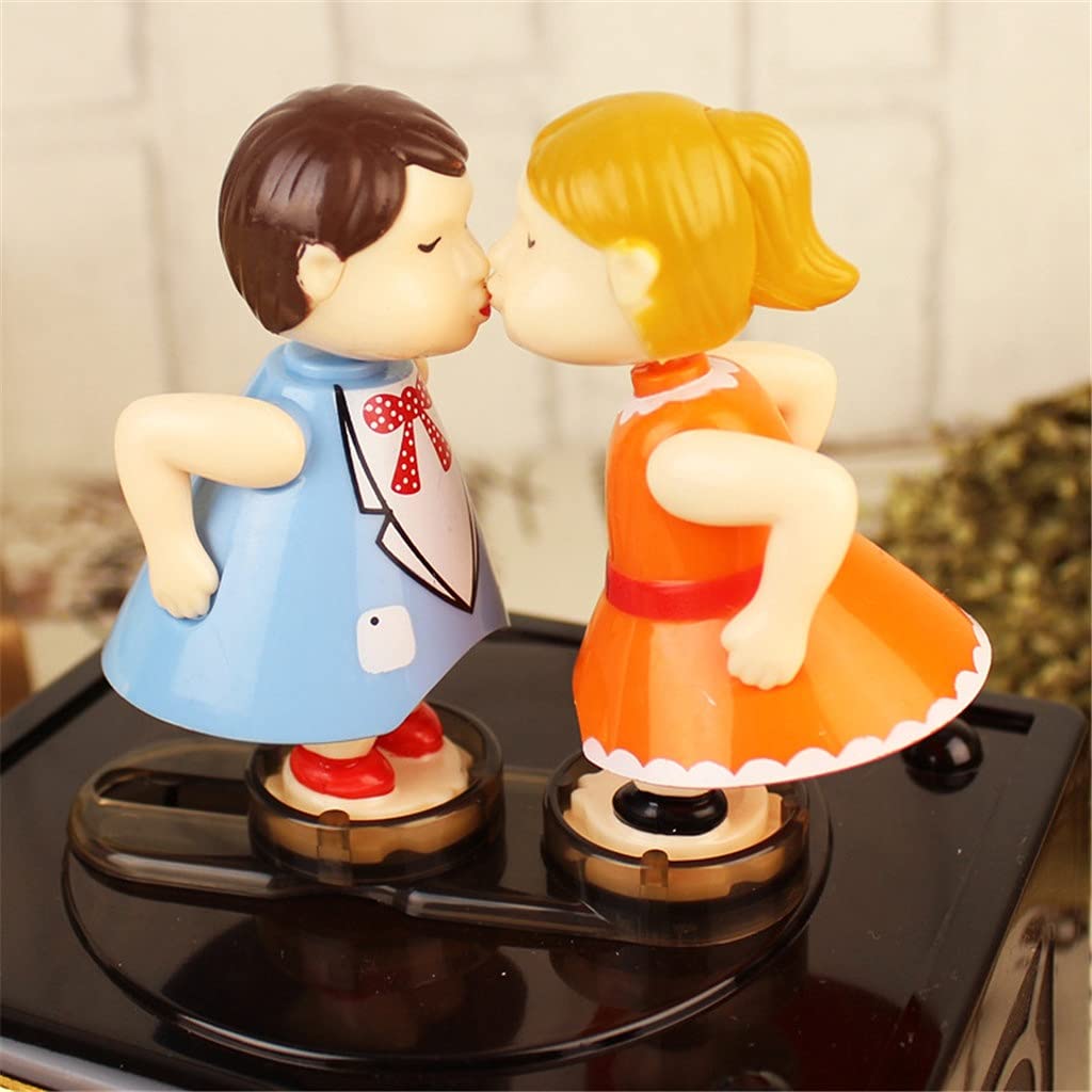 Amazon.co.jp: かわいいキス人形レトロラジオオルゴール女の子の恋人の