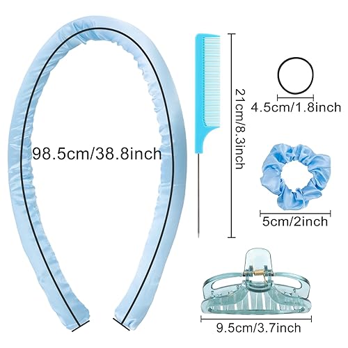 Miniatura 2 de Diadema de barra rizadora sin calor, rodillos de pelo para rizadores de pelo largos sin calor, rodillos de pelo durante la noche para mujeres sin