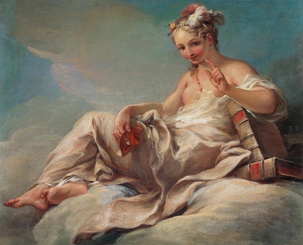 Komedia (Ca. 1736) plakat wydruk autorstwa Pierre Charles Trémolières (24 x 36)