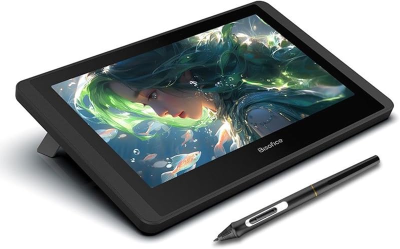 Bisofice 11.6" grafikus tablet kijelzővel, dőlésfelismeréssel és gyors gombokkal