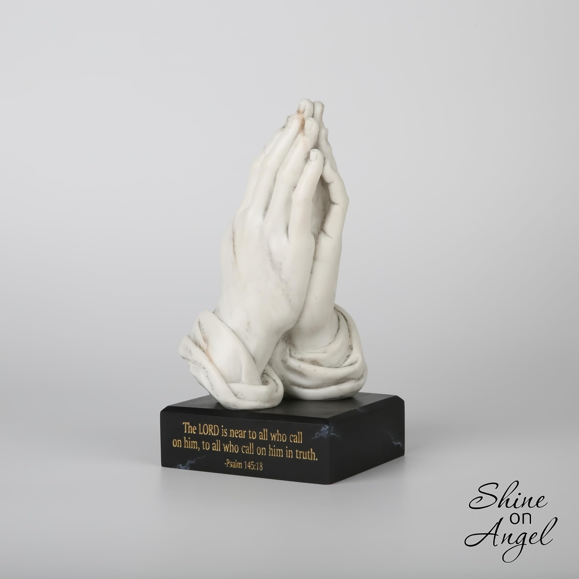 童の祈り(石の手彫り) Amazon.co.jp: ShineOnAngel 祈りの手像、祝福の手の彫刻大理石カラー