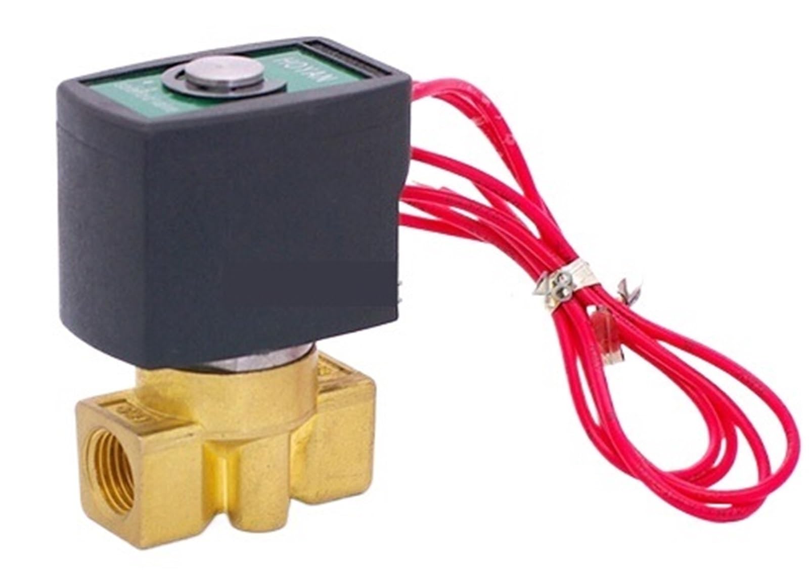 Moevgridr Ac 110V 2 Way Direct Acting Brass Solenoid Valve G1/8"(Ac 110V)