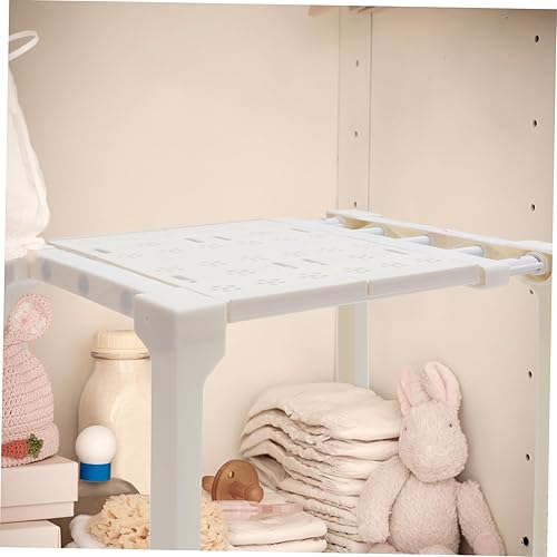 Miniatura 7 de NOLITOY Organizador de armario ajustable de 2 piezas, estante expandible para armario, estantes de almacenamiento, acero al carbono, sin
