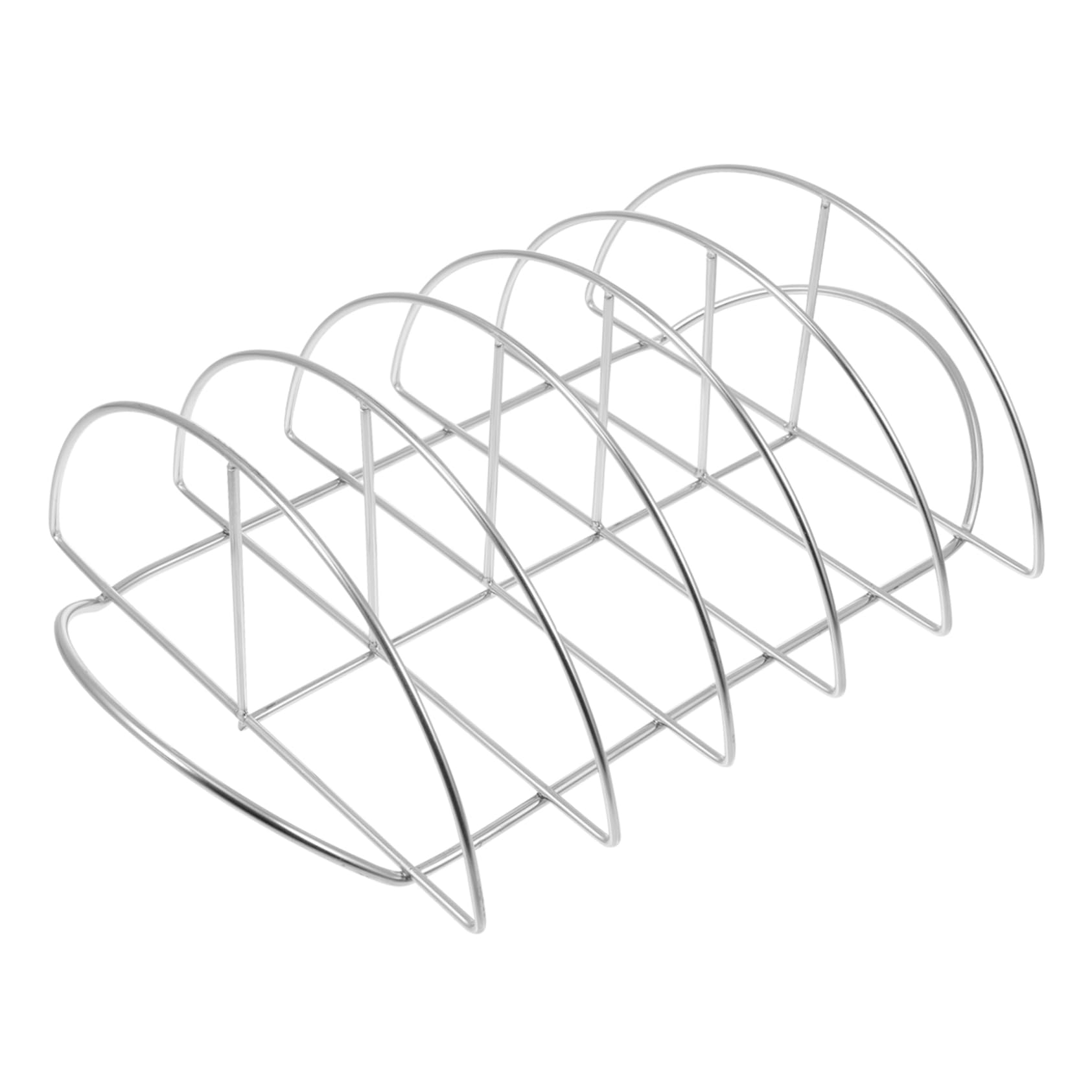 VICASKY 1 supporto a costine per grigliate, supporto per bistecca in metallo, per barbecue, accessorio portatile, perfetto per grigliare costole e carne, durevole e resistente al calore