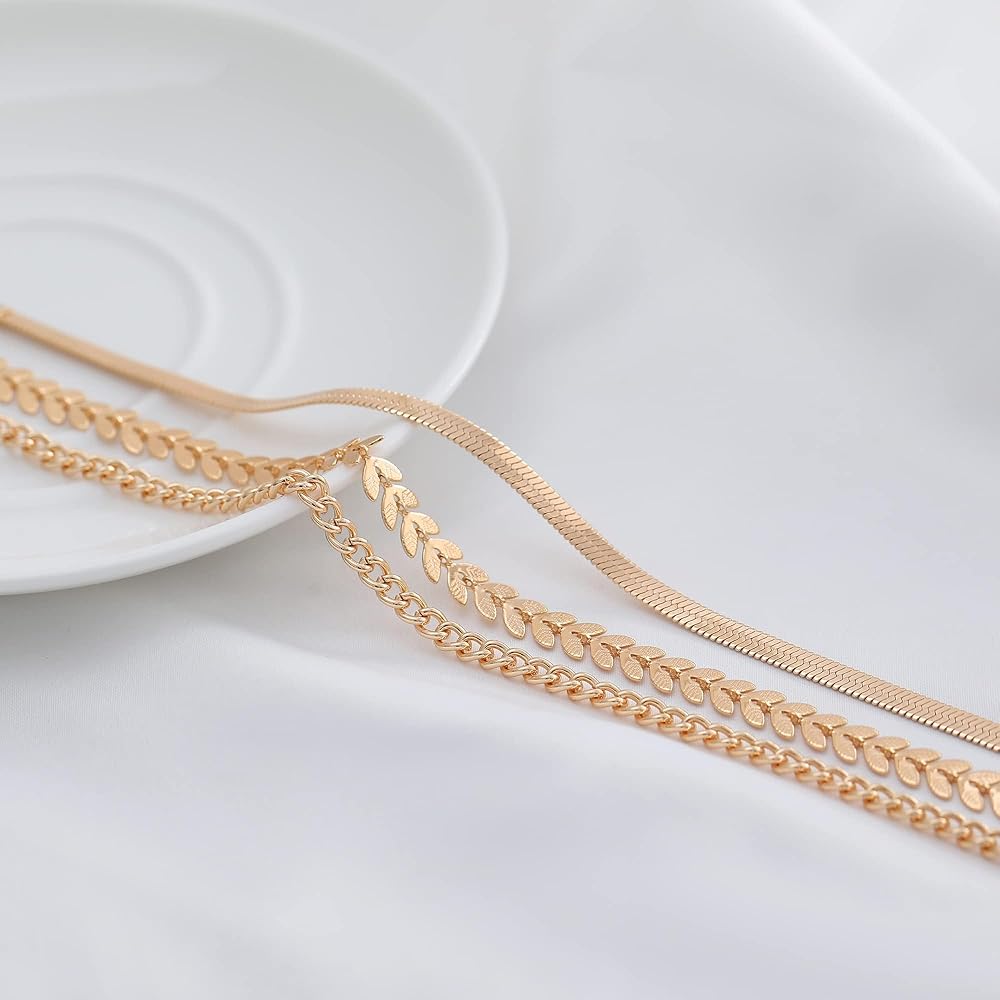 Cavigliera Donna PULABO In Oro - Catena Portafortuna Regolabile 21cm Per Spiaggia E Sandali