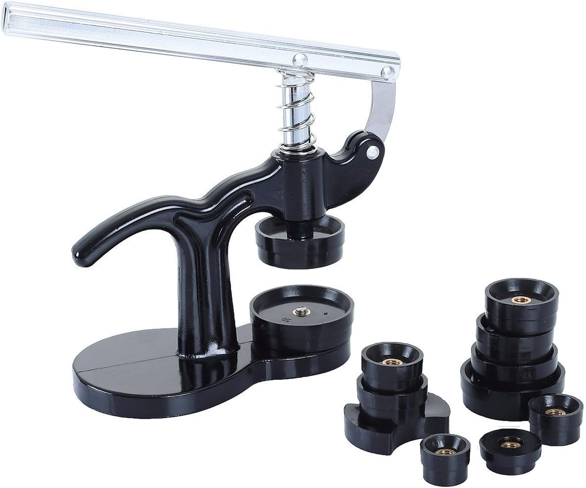 13pcs Watch Press Tool Set with 12 Dies Back Case Closer Watch Repair Tool