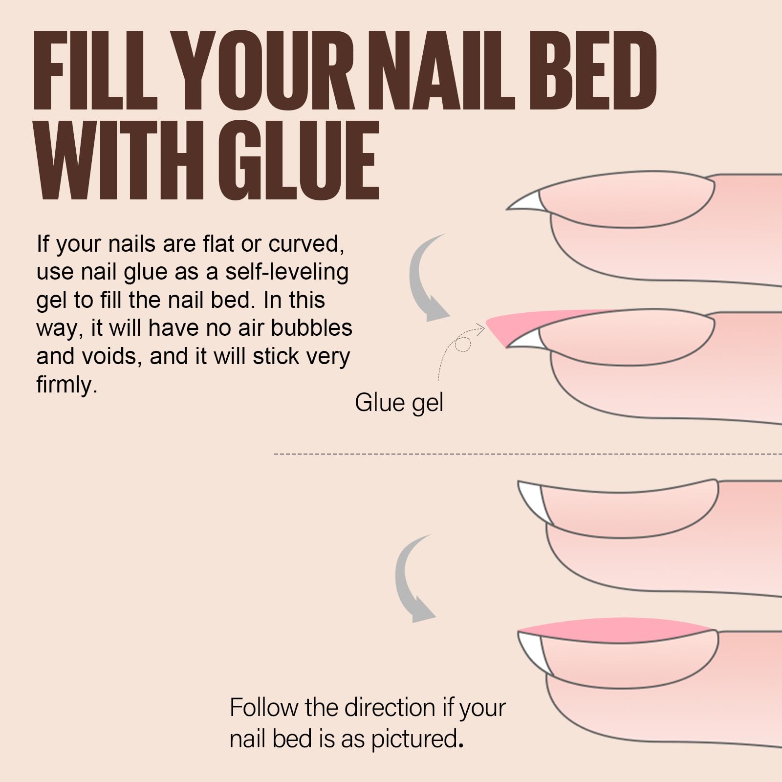TOMICCA Klej do paznokci do sztucznych paznokci, 15ml klej do paznokci UV 4 w 1 Gel Nail Glue bardzo mocny do tipsów Press On Nail sztuczne paznokcie