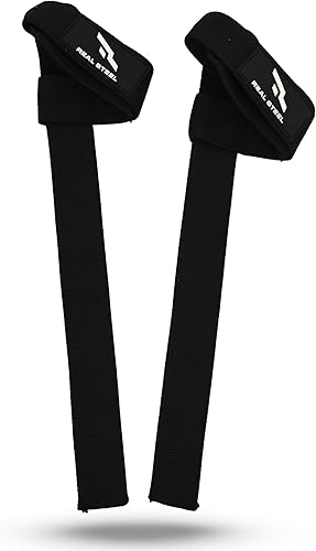 Miniatura 8 de Correas de muñeca de acero real para levantamiento de pesas, culturismo, levantamiento de potencia, entrenamiento de fuerza y peso muerto, neopreno