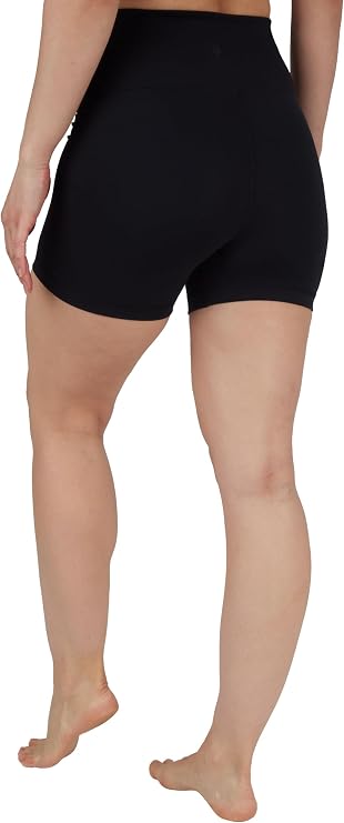 Yogalicious Womens 5, 7 High Waisted Biker Shorts Squat Proof Workout Yoga Short 2 Pack