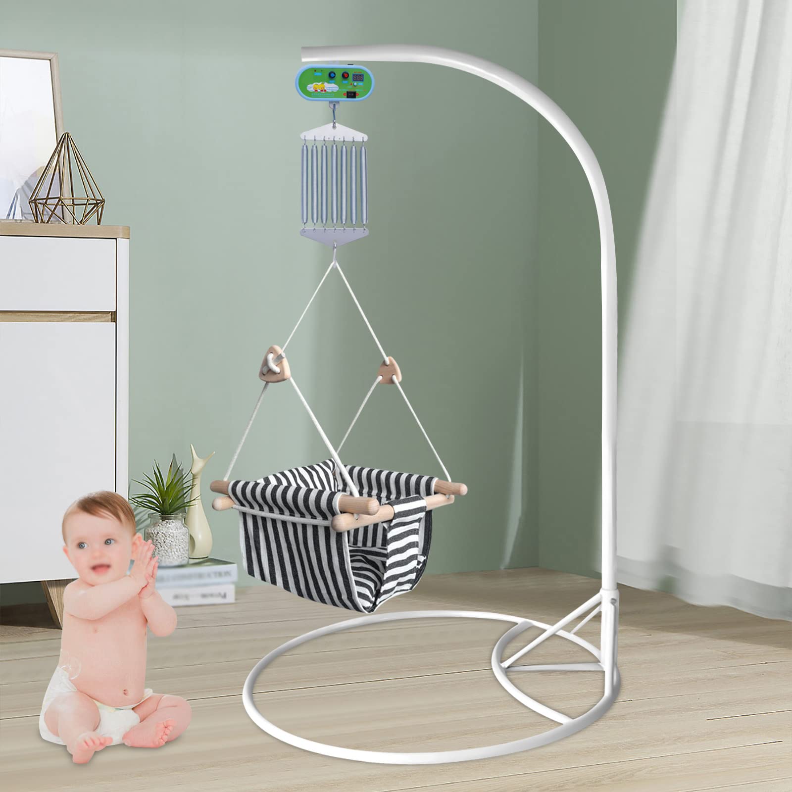 Hängende Elektrische Cradle-Steuerung, Wiegensteuerung Mit Motor Elektrische Federwiegebis 19 Kg Für Babywiege Und Babyhängematte Stabil Und Geräuschlos