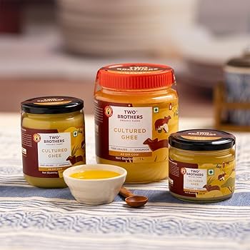 A2 Gir Cow Cultured Ghee, Organic Grass Fed A2 Cow Ghee 2lb