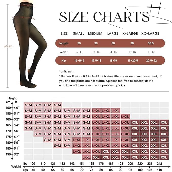 Image of X-CHENG 2 Pairs Fleece Lined Tights Women-Thermal Pantyhose leggings Women,Fake Translucent Skin Colored Tights for Winter