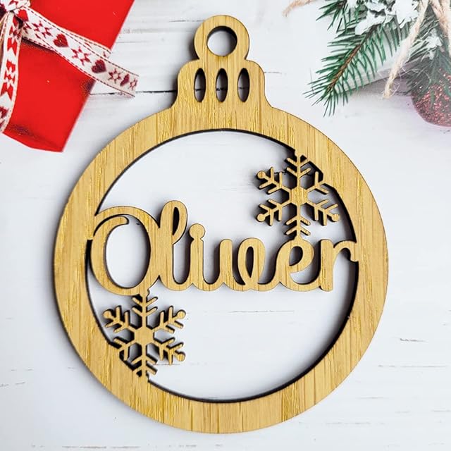 Christmas Bauble Ornaments Shatterproof Seasonal Decorative Hanging Baubles Gift Holiday Xmas Tree Decorations Boy Girl Personalised Custom