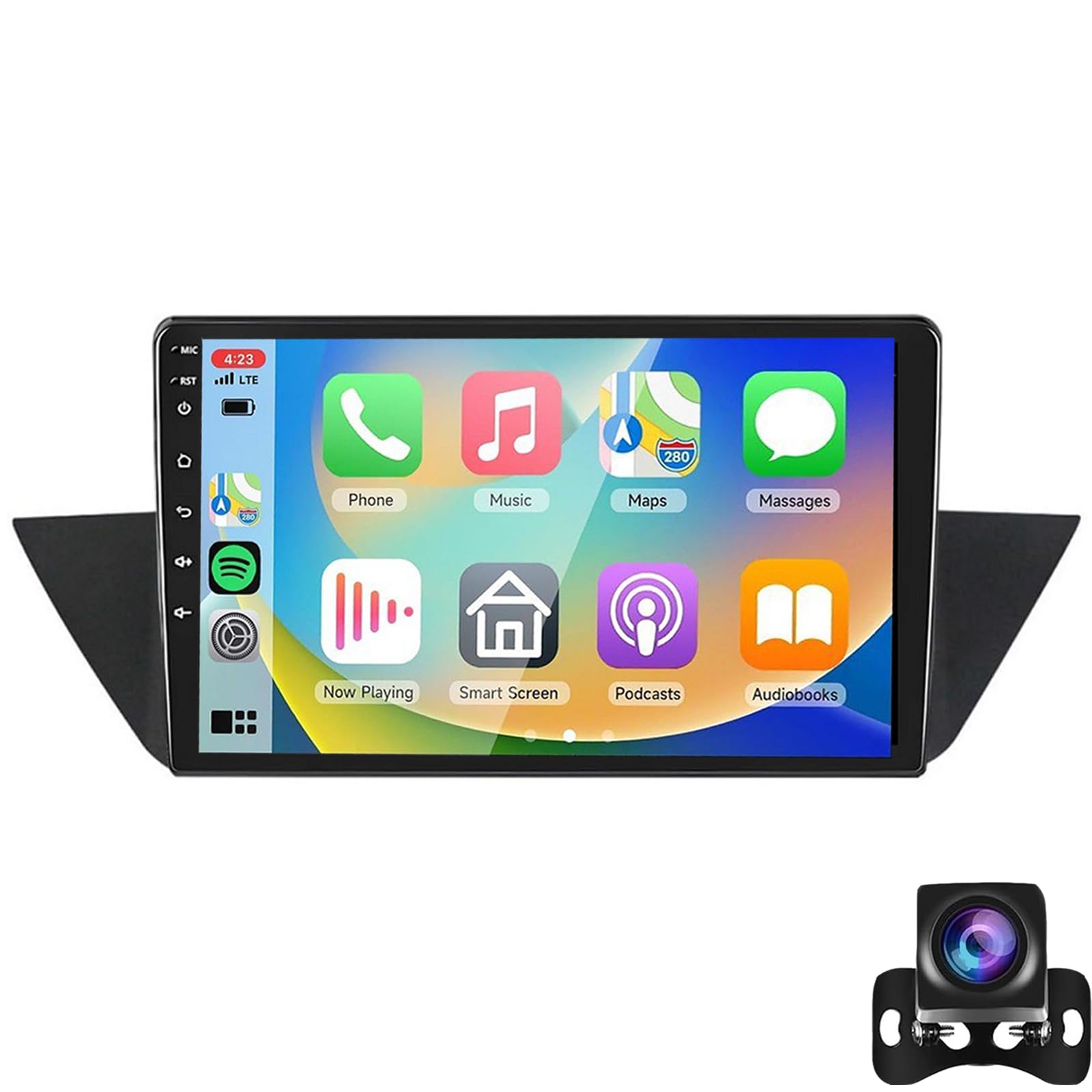 Dcoiek 9 Inch Car Stereo Radio Upgrade For X1 2009 2010 2011 2012 Touch Screen Android 15 Head Unit Wireless Carplay Andriod Auto Bluetooth GPS SWC 1080P Backup Camera+MIC(Color:WIFI 1G+32G)