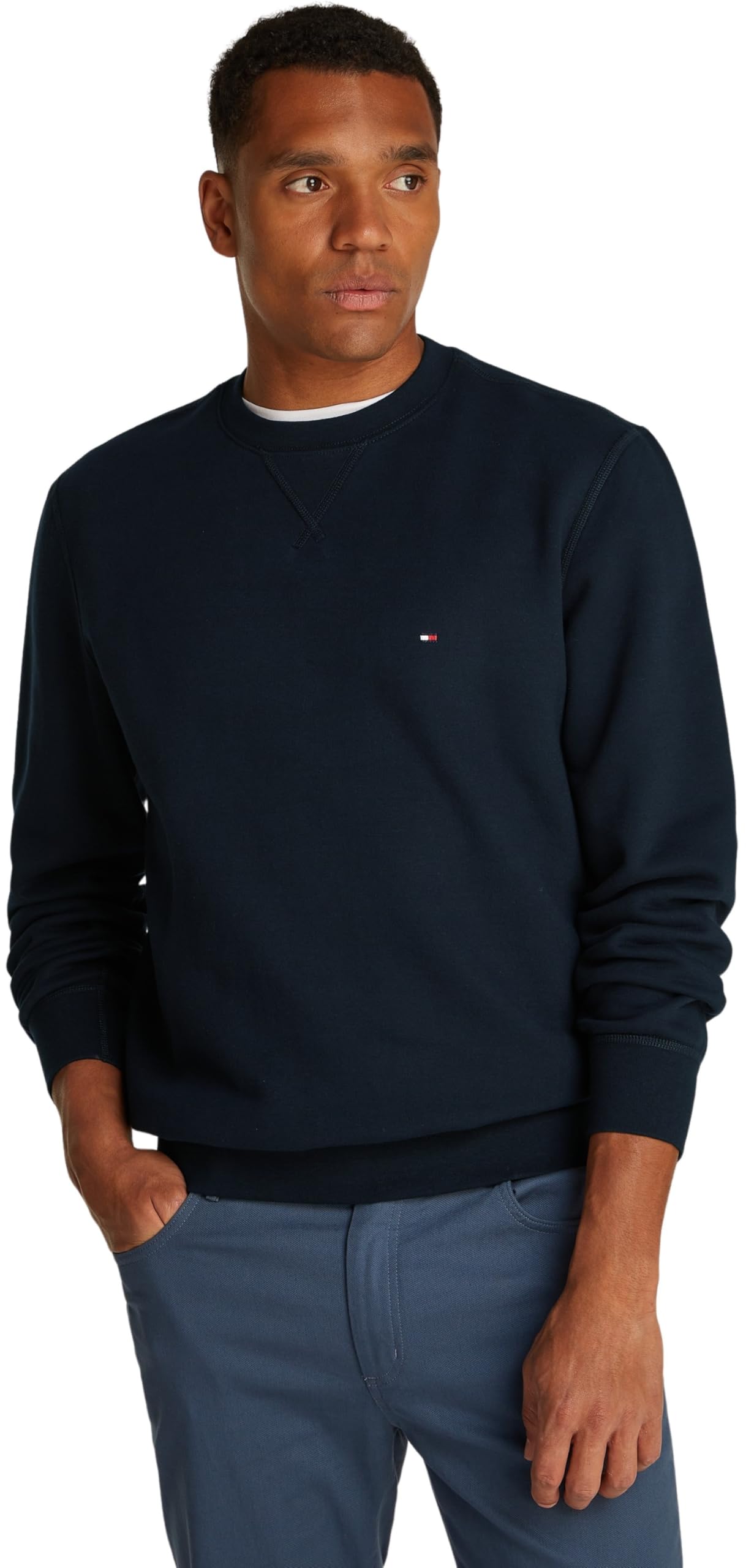 Men’s Essential Crew Neck Regular Fit Fleece Sweatshirt