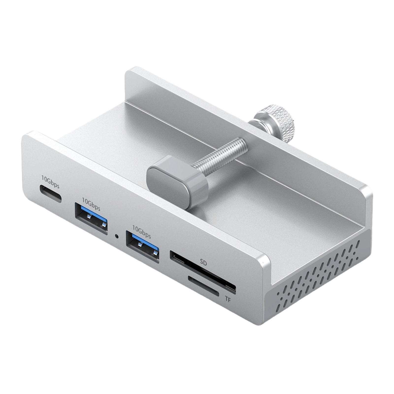 Innowacyjny adapter 7 połączeń typu C z jasnym wyświetlaczem wizualnym 4K 60Hz i gniazdem na kartę pamięci Hub USB C
