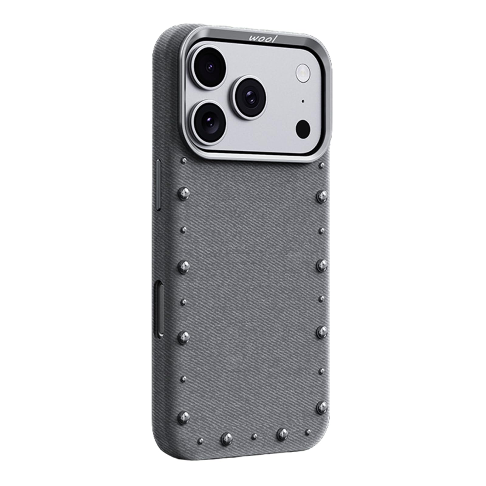 Coque iPhone 17 anti empreinte mince et texturée grise