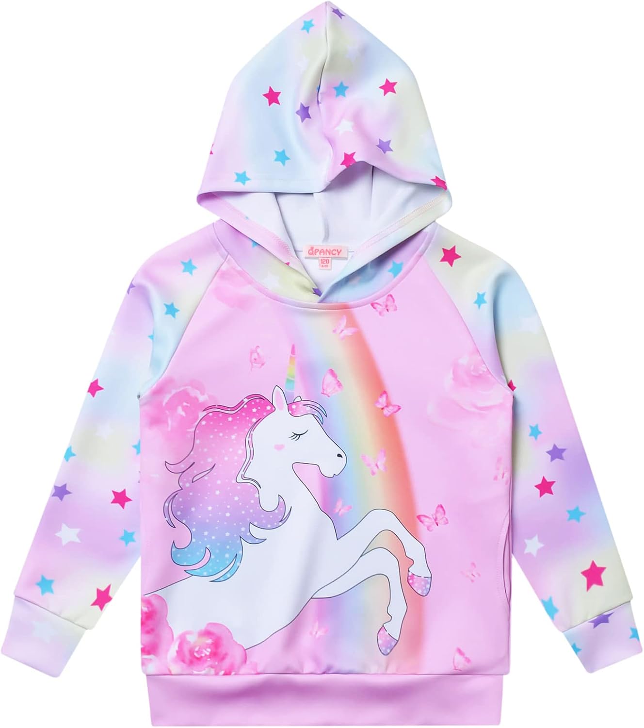 QPANCY Girls Oversized Sweatshirts Long Sleeve Casual Pullover Tops Crewneck Loose Sweatshirts for Kids