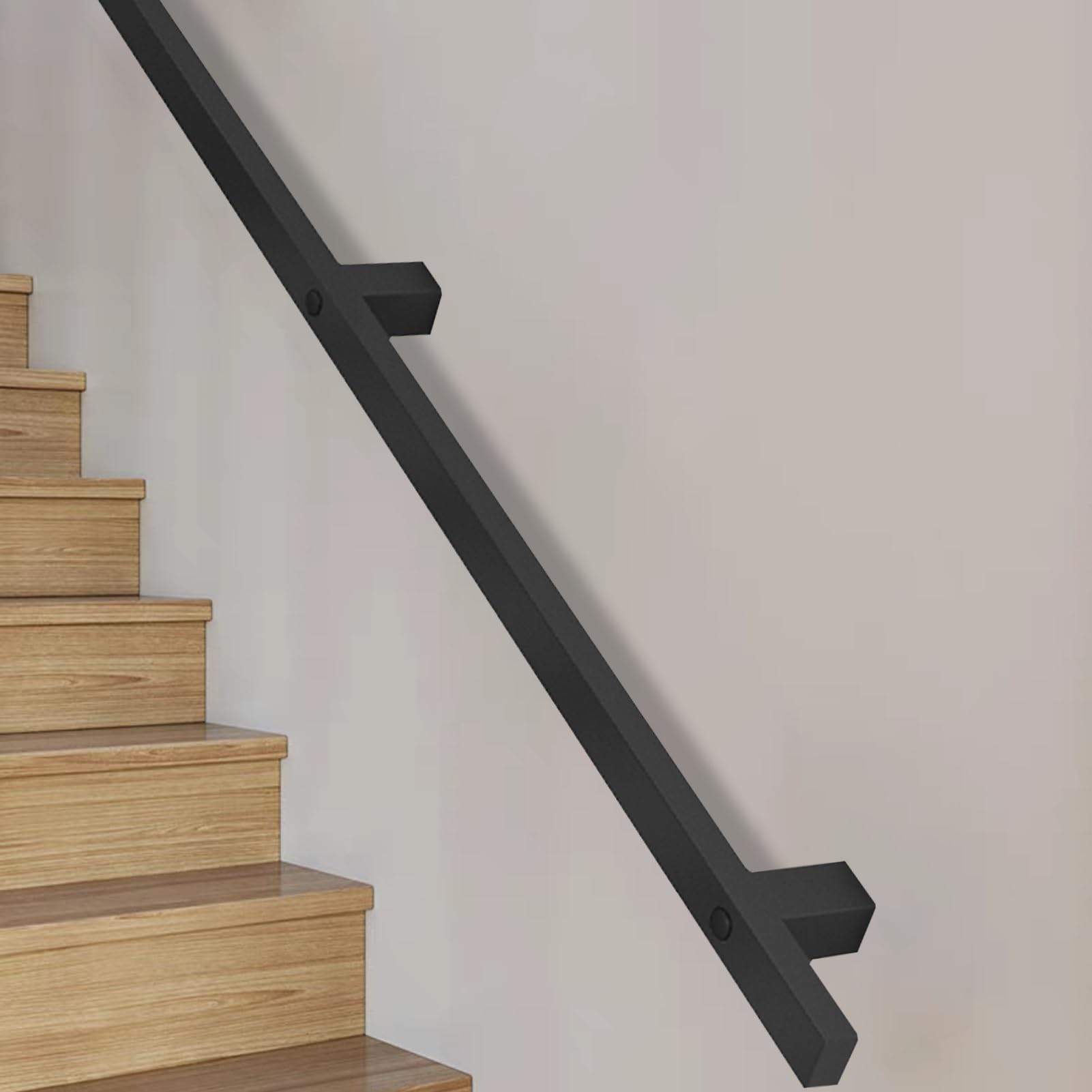 Main courante en fer forgé pour escalier extérieur et accès de jardin de 350cm
