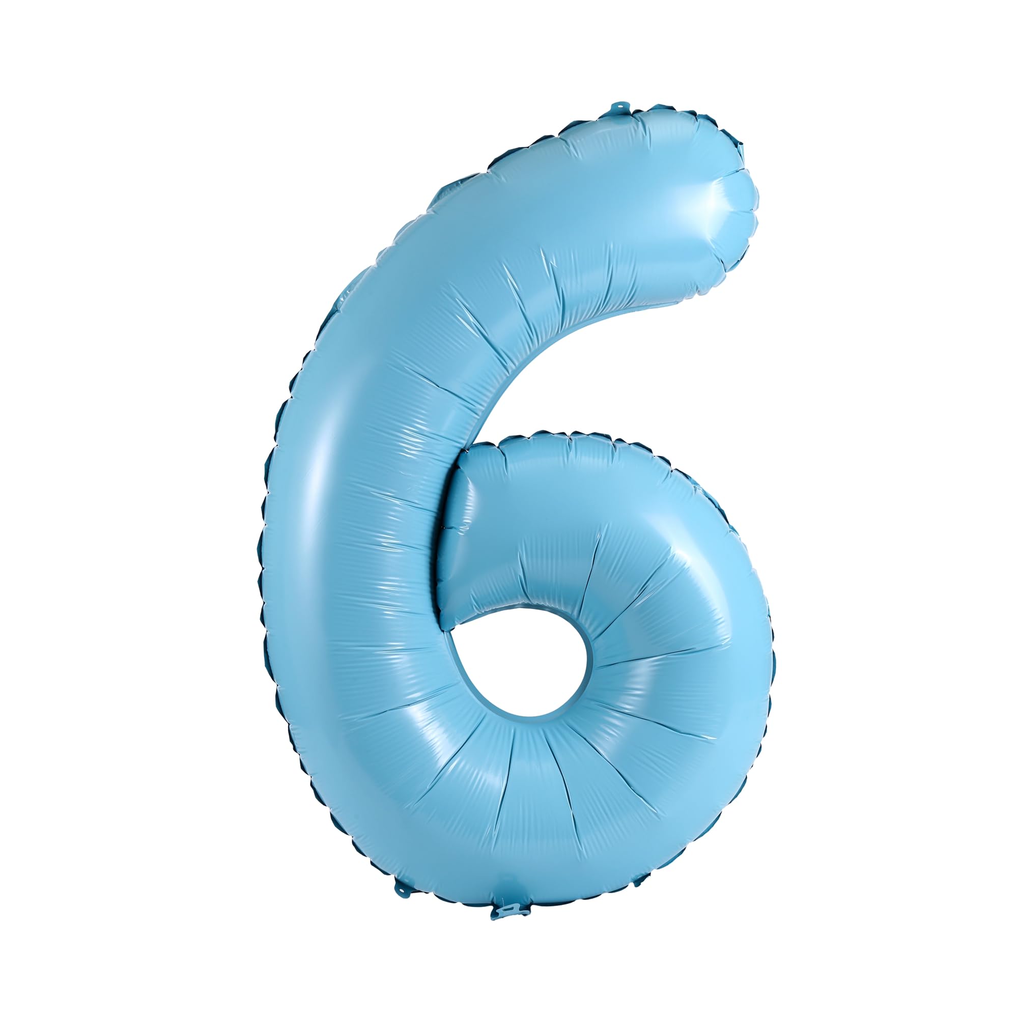 YPSelected 32 Inch Large Foil Helium Number Balloon Birthday Wedding Party 0-9 (Baby Blue, 6)