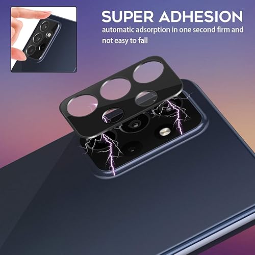 Miniatura 4 de Orzero Paquete de 3 protectores de lente de cámara compatible con Samsung Galaxy A52, Samsung Galaxy A72 (4G y 5G), protector de cámara 9 dureza HD,