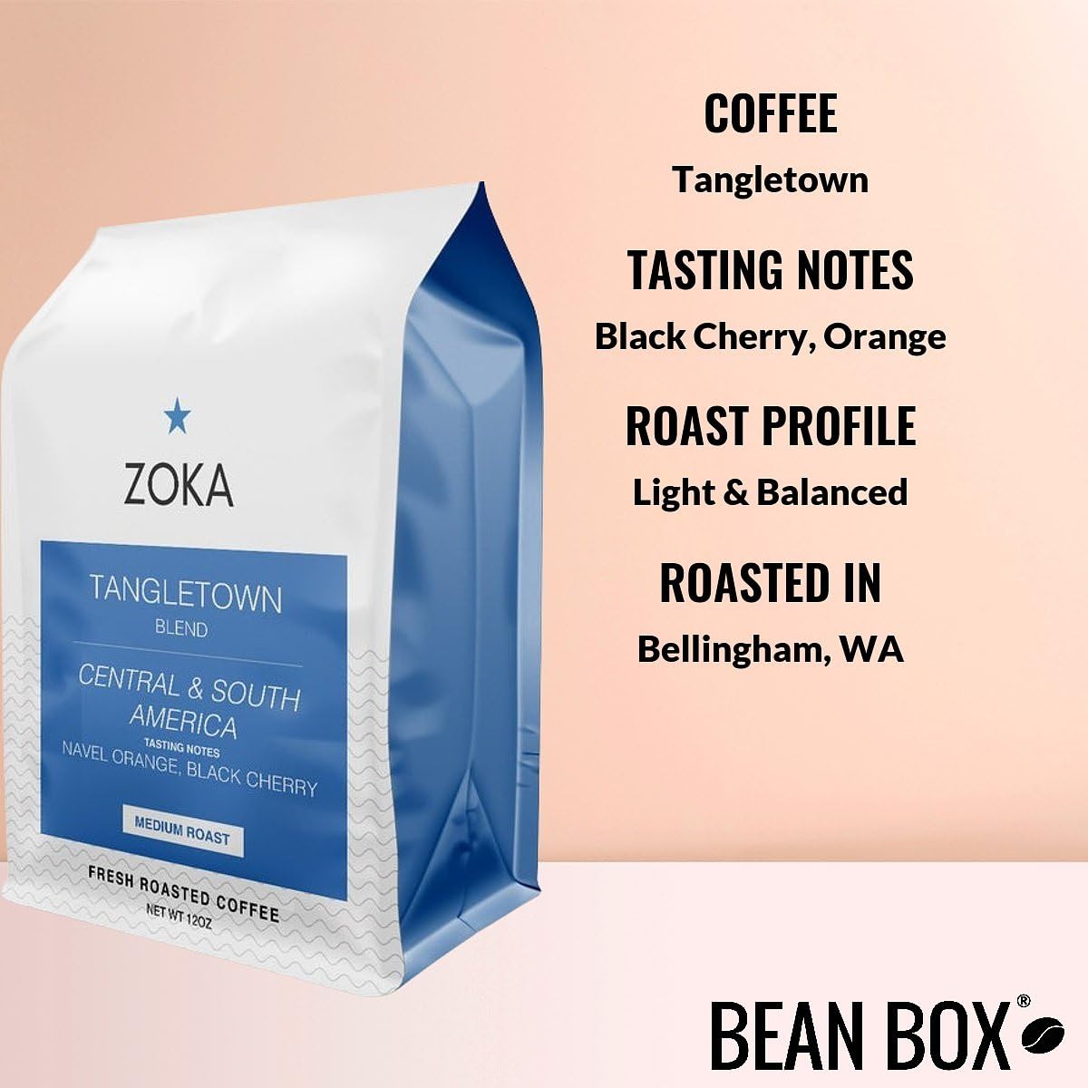 Bean Box Coffee Sampler - Roasted by Zoka, 3-Pack, Freshly Ground Coffee, Gourmet Coffee