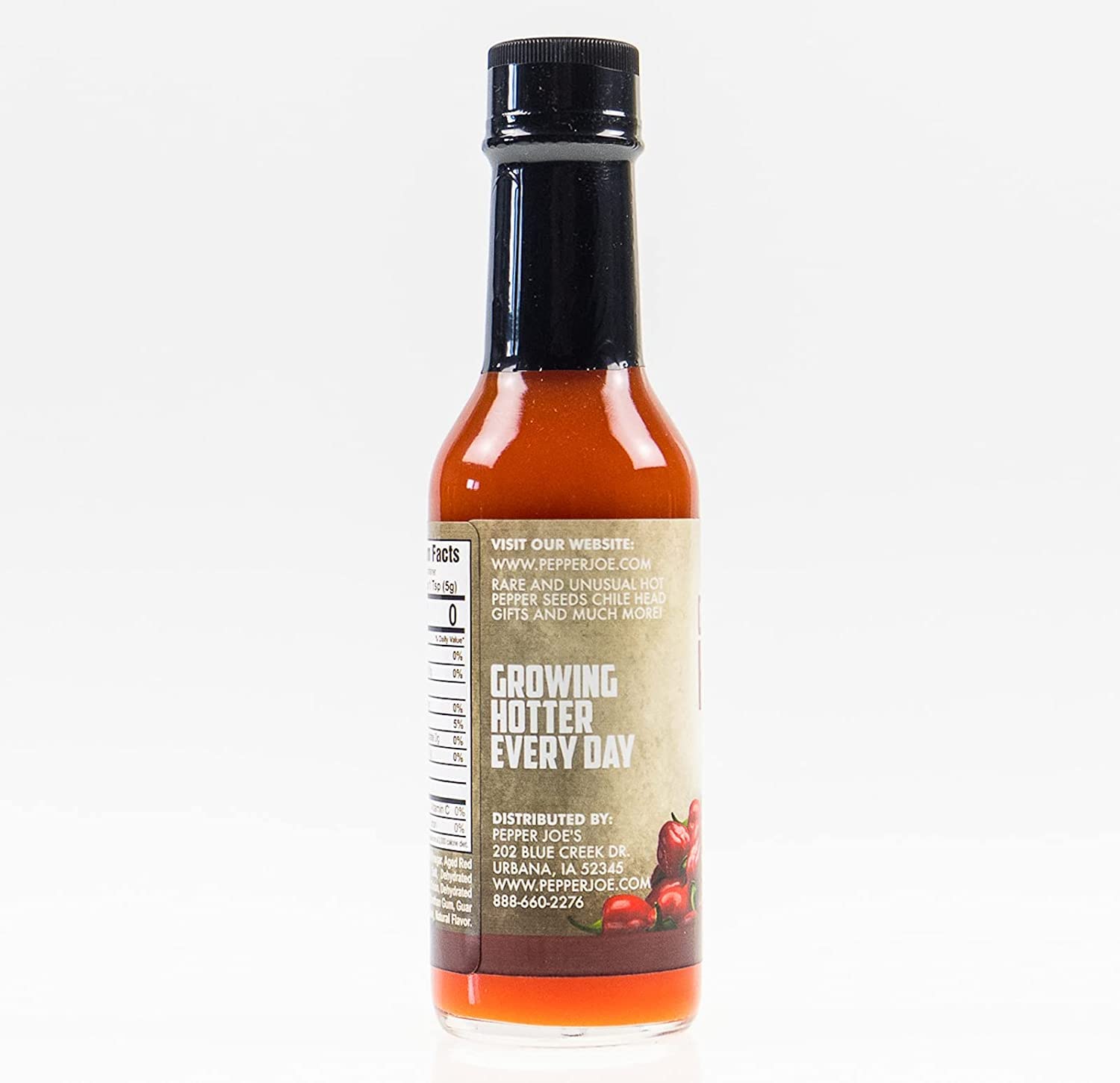 Pepper Joe’s Garlic Habanero Hot Sauce – Gourmet Roasted Garlic Hot Sauce with Red Habanero Peppers – Mild Heat with Maximum Flavor – 5 Ounces (2 Pack)