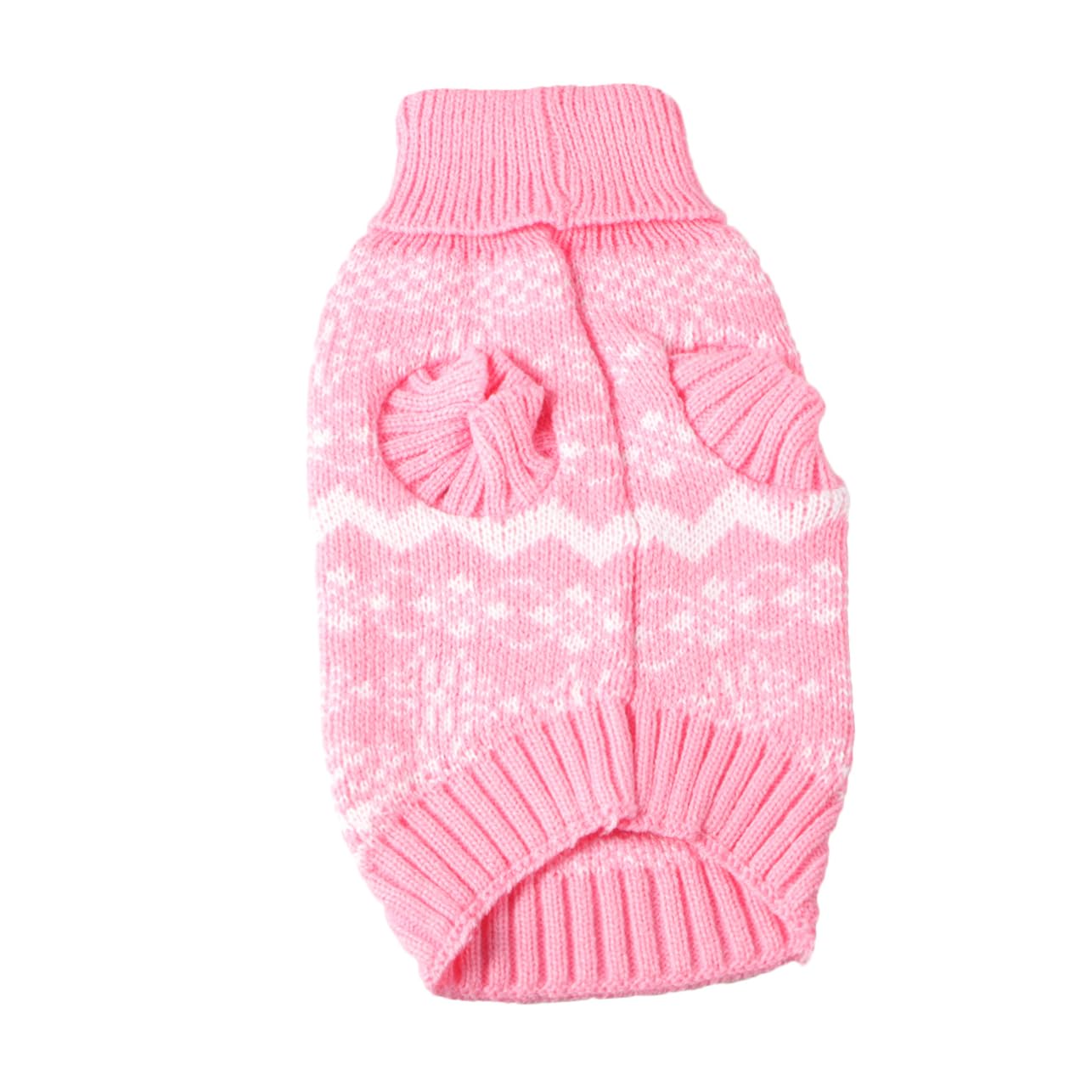 BESPORTBLE 3pezzi Maglione Natalizio per Cani Pullover Maglia Calda con Collo per Animali Domestici Costume per Feste Inverno Rosa XXL