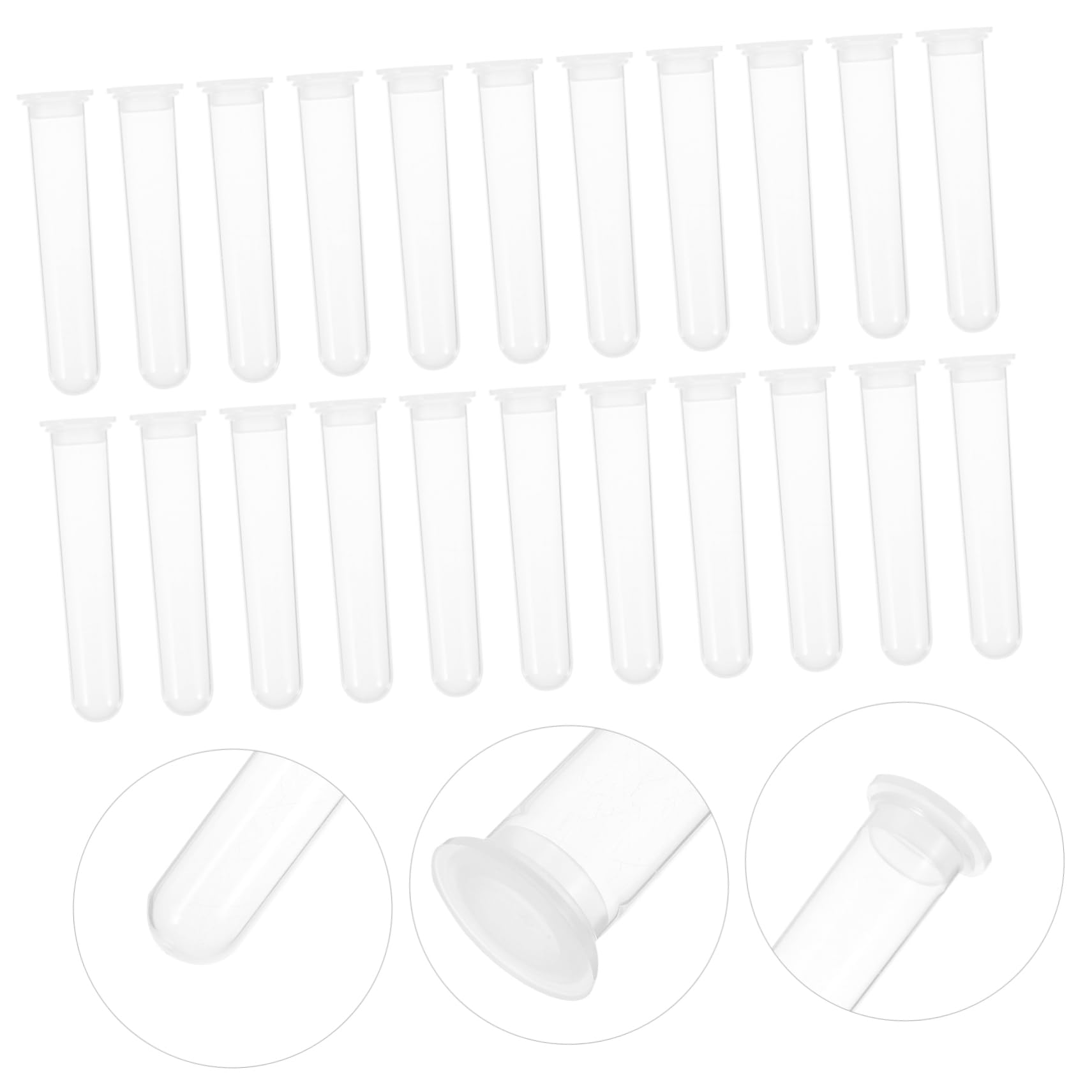 Baluue 100pezzi Provette Da Centrifuga in Plastica Per Esperimenti Di Laboratorio Tappi Design Sicuro Per Prevenire Fuoriuscite Di Campioni Materiali Di Compatte e Facili Da Trasportare