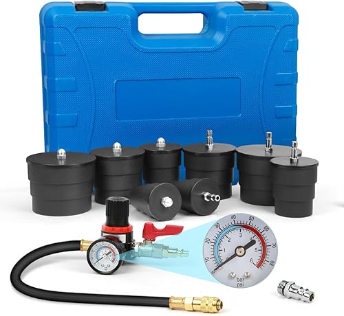 Probador de fugas para sistema de enfriamientoprobador de fugas del sistema turbo, 9 piezas de probador de fugas Turbo Boost con 4 pares de