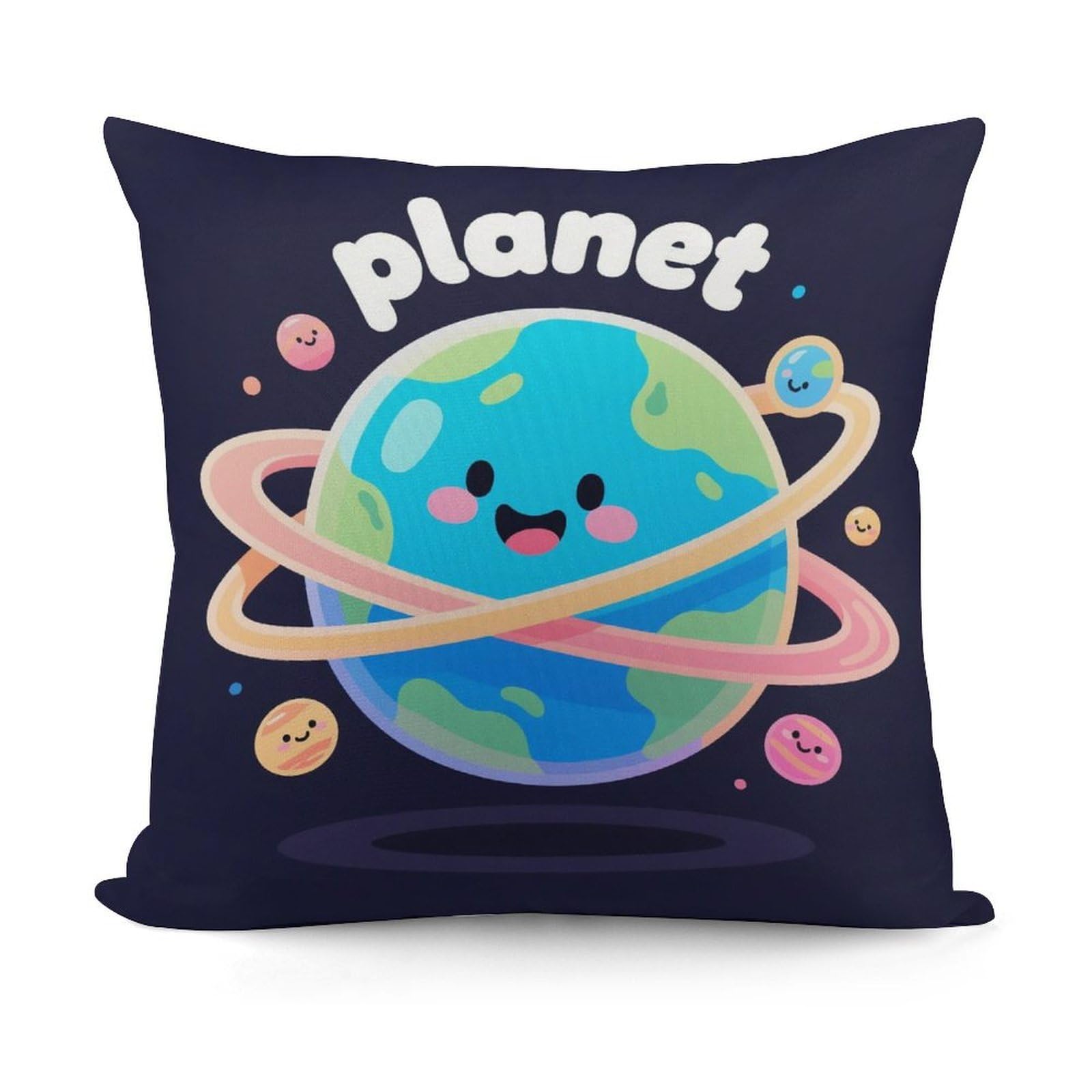 VstaDank Planet Throw Pillow Covers Fade-Resistant Removable Pillowcase Square Cushion Case Cozy Pillow Case Breathable Pillow Protector Soft Pillow Shams 18"x18"