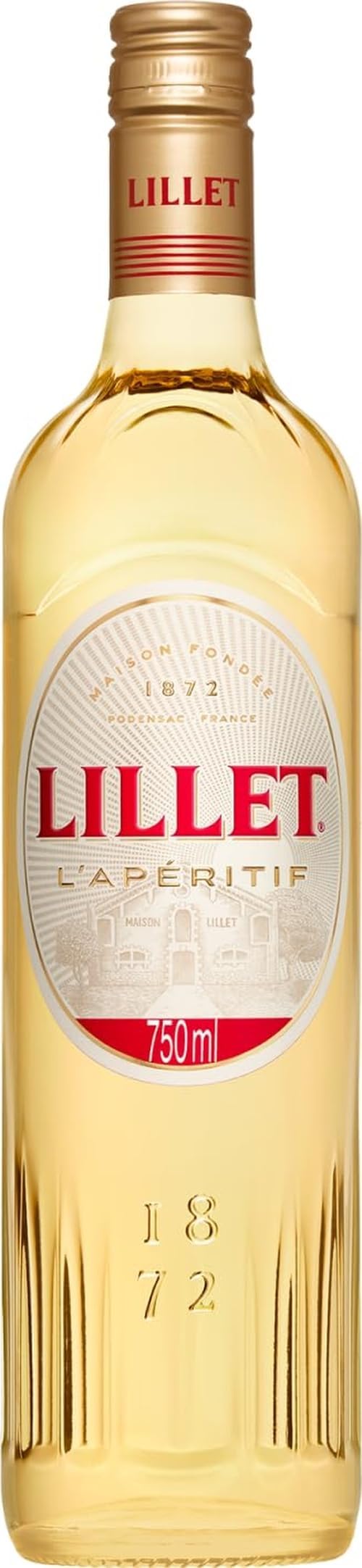 Lillet Blanc - French Aperitif, Light and Crisp with Citrus Hints, Perfect as a Spritz Cocktail, A blend of Wines and Fruit Infused Alcohol, Natural Ingredients, 95kcal with Light Tonic, 75cl