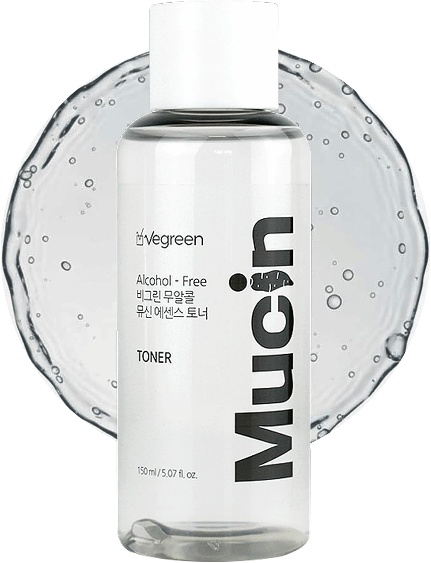 VEGREEN Vegan Mucin Essence Toner - 68% Wild Yam Extract & 3% Panthenol - Cruelty-Free Snail Mucin Alternative for Deep Glow & Micro-Exfoliating Hydration, Alcohol-Free Dry Spot Solution, 5.07fl oz