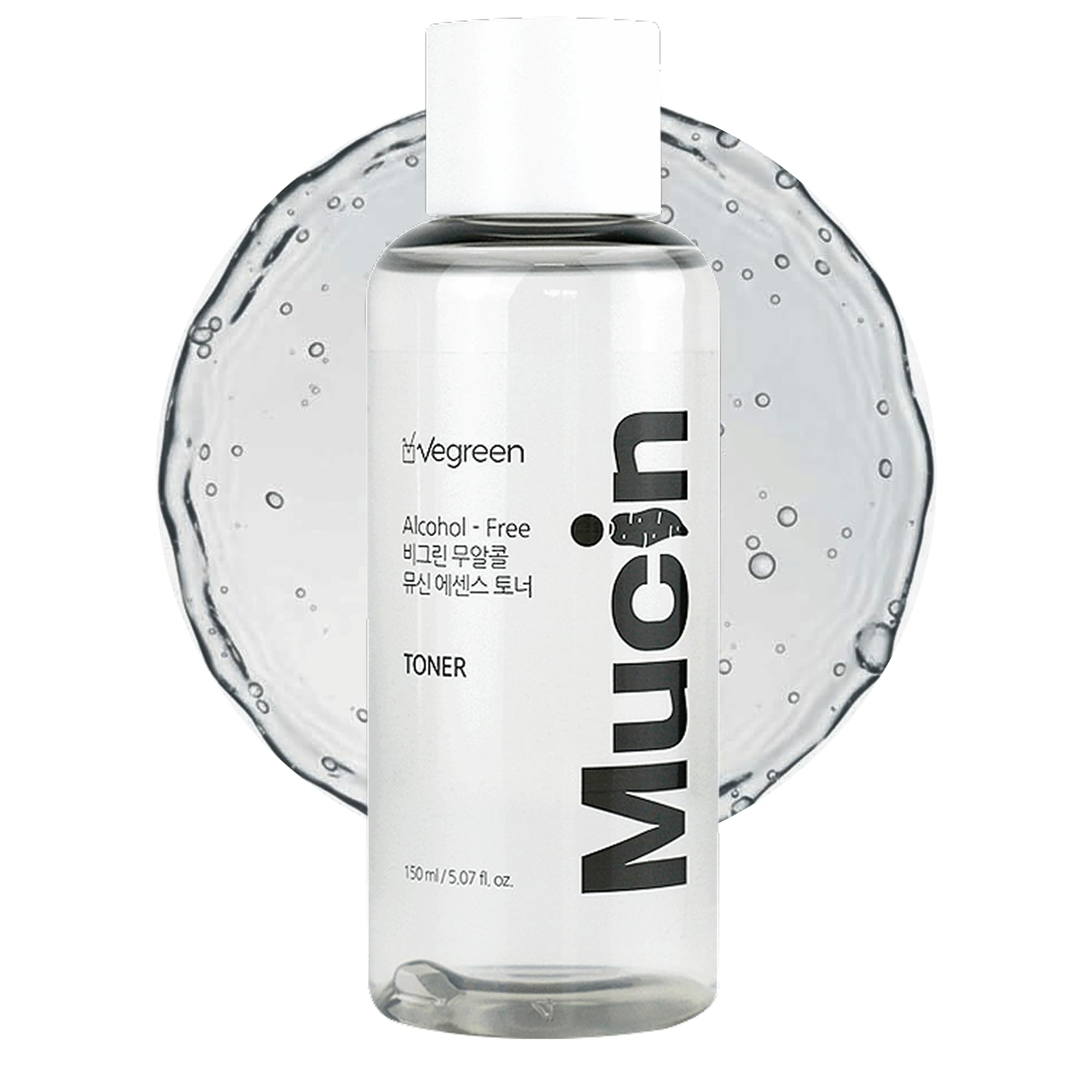VEGREEN Alcohol-Free Vegan Nature Mucin Essence Toner - Hydrating & Calming Korean Toner with 68% Wild Yam Extract | Skin Barrier Repair & Glass Skin Glow for All Skin Types - 5.07 fl oz