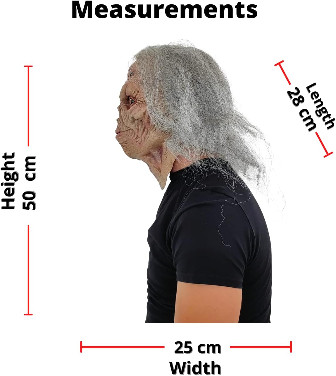 邪悪な魔女の目ラテックスマスク。