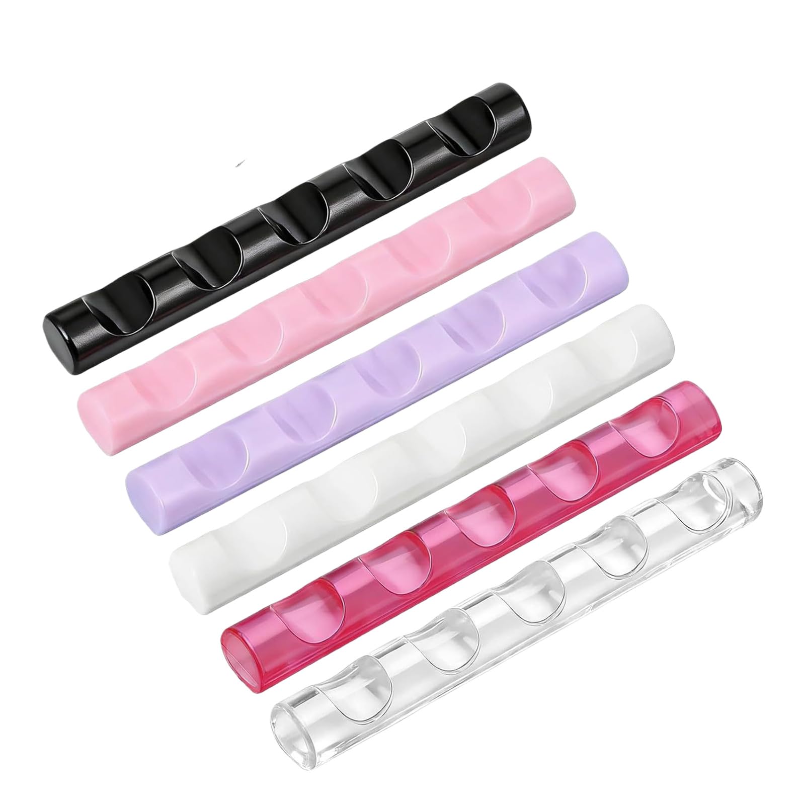 Tsophreniq 6Pcs Cosmetic Brush Stand Holder for Makeup Artist and Beauty Enthusiasts Sturdy and Portable Stylish Brush Storage