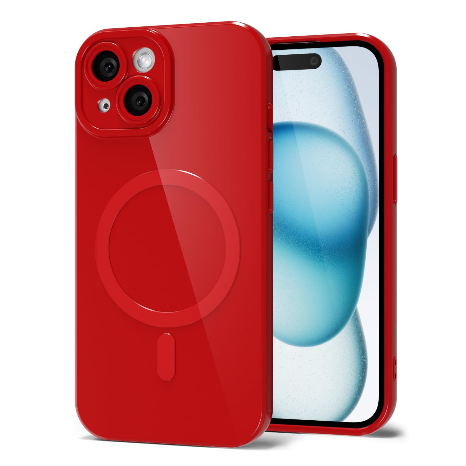 Coque magnétique en silicone iPhone 15 Plus Svanove compatible Magsafe - 8