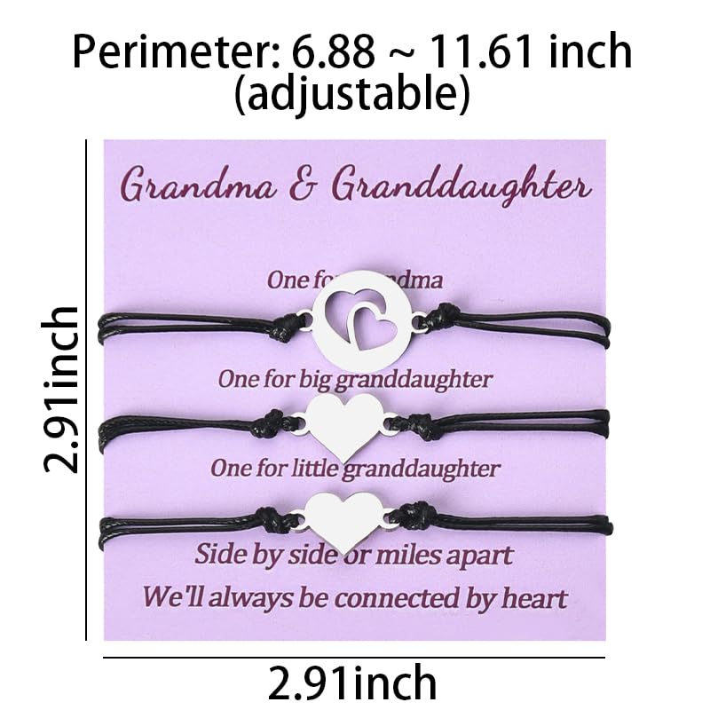 Image of YangQian Mothers Day Gifts for Women Mom Grandma Aunt and Niece Bracelet Gift Matching Bracelets Set for 2 /3 Mother Daughter Bracelet