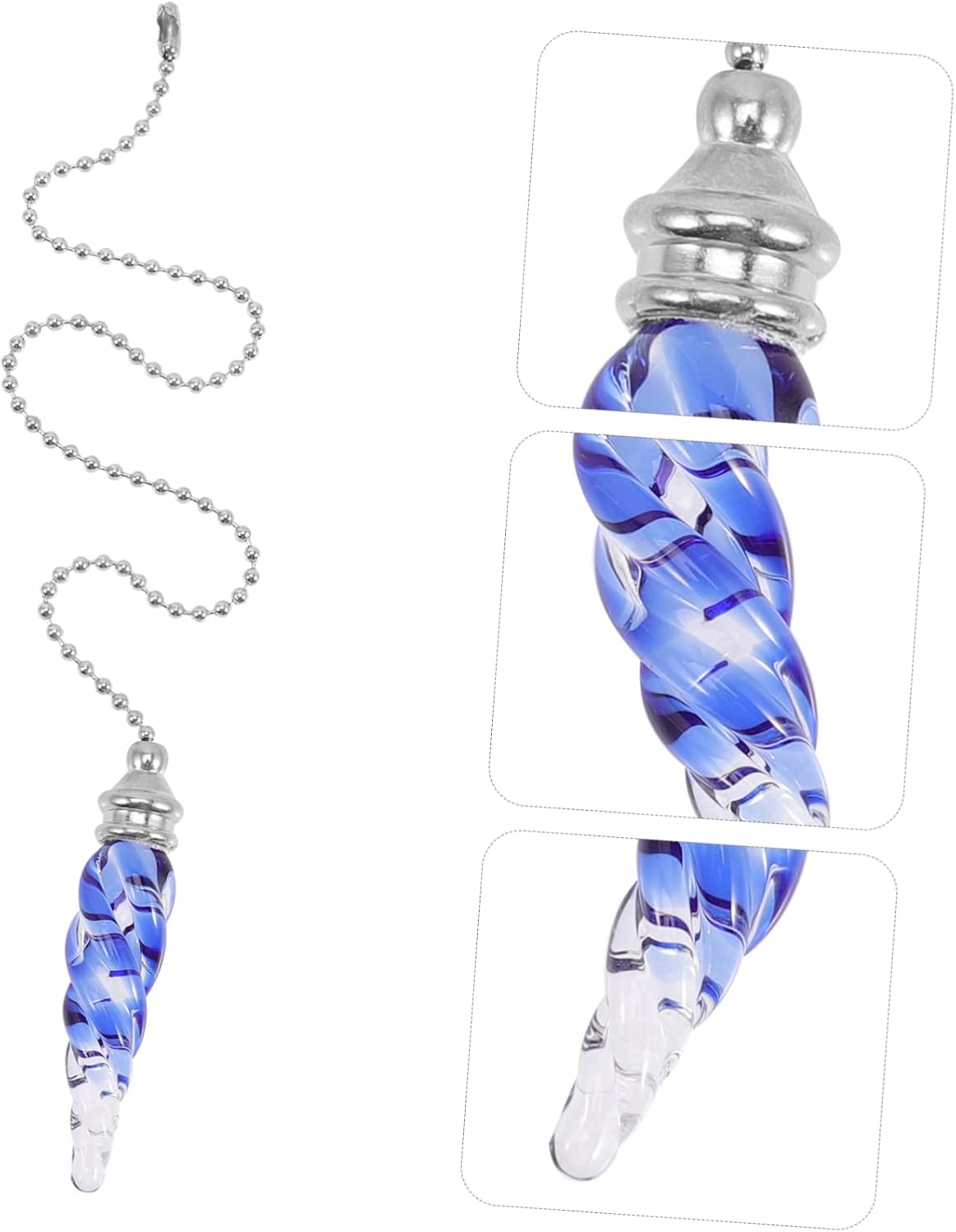 Blue Ceiling Fan Pull Chain Extension Chain for Light Pulls Ceiling Fan Extender