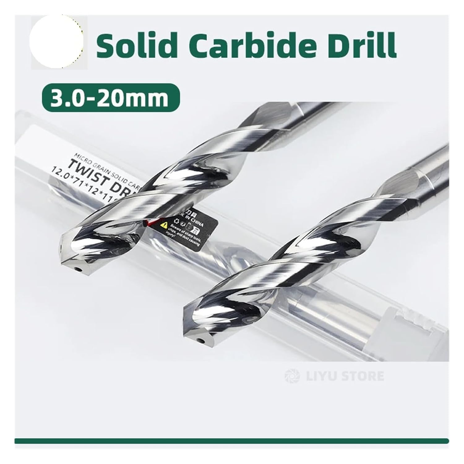 1PCS Solid Carbide Internal Cooling Drill Bright PRO Bit Hole Drilling 5xD Cutting CNC Tool for Aluminum Diameter 3.0-8.0mm(3.3xD6x28x66)