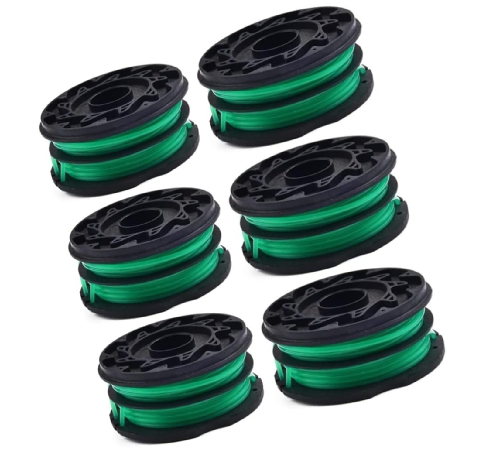 Ligne de bobine de coupe-herbe de remplacement for Black/pour Decker GL701 GL710 GL716 GL720 GL741, paquet de 2/4/6 accessoires de bobine de ligne de coupe-bordure(6PCS)