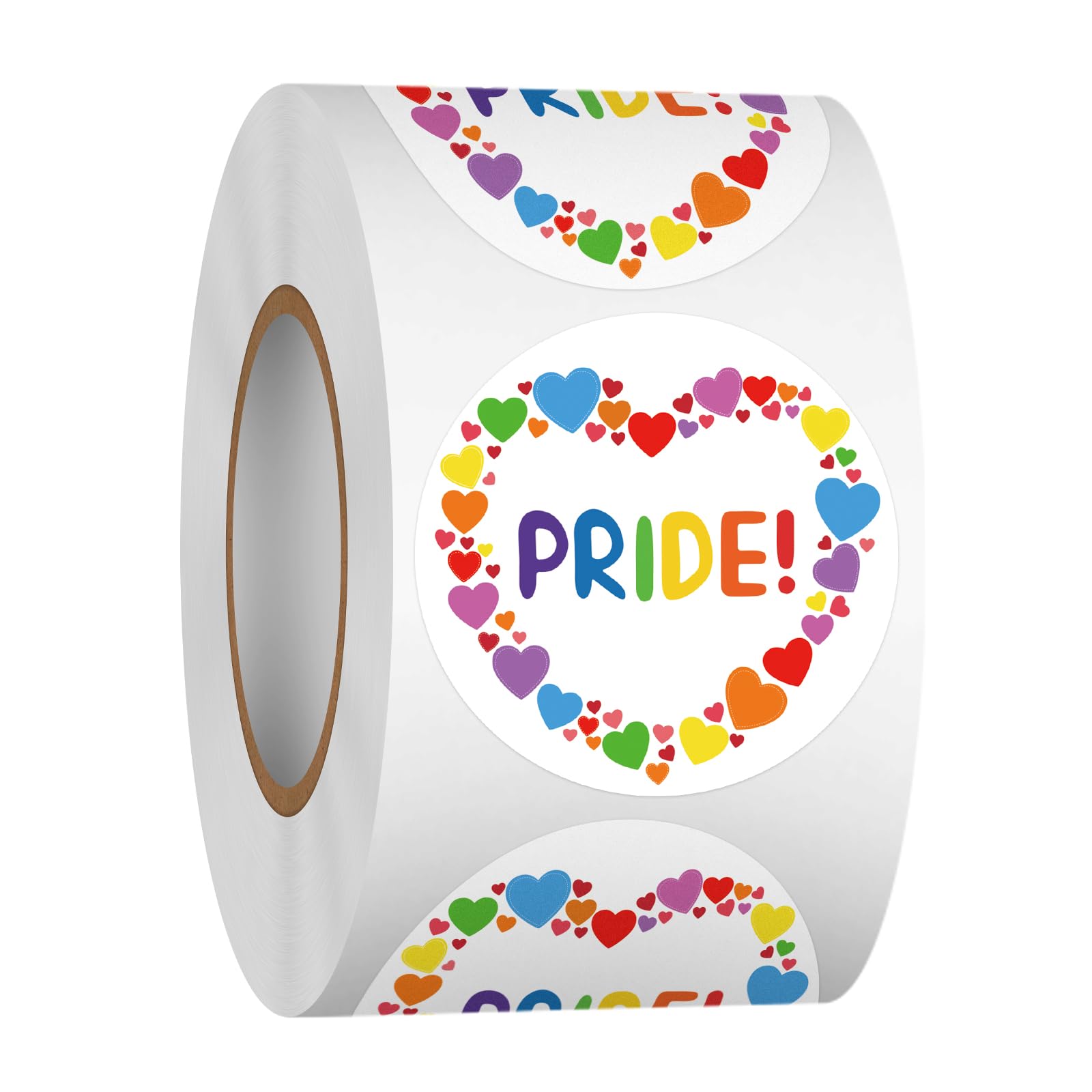 Heyfibro 500 PCS 1.5 Inch Pride Stickers,LGBTQ Gay Sticker for Gift Packing, Cards, Candy Bags, Envelope Seals, Party Supplies(Pride)
