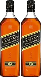 Kit 2 X Whisky Johnnie Walker Black Label 12 Anos 1L