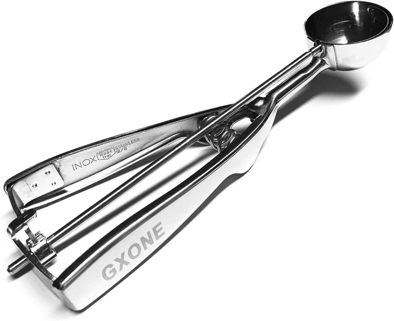 Ice Cream Scoop Stainless Steel, Medium Cookie Scoops For Baking,Silver(#40)