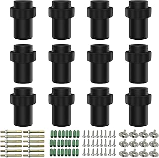 Door Stops Floor Mounted Door Stopper Stainless Steel Cylindrical Floor Door Stop Modern Decorative Rubber Bumper Door Holder Wall Protector Door Stops for Floor Solid Door Stoppers (12)