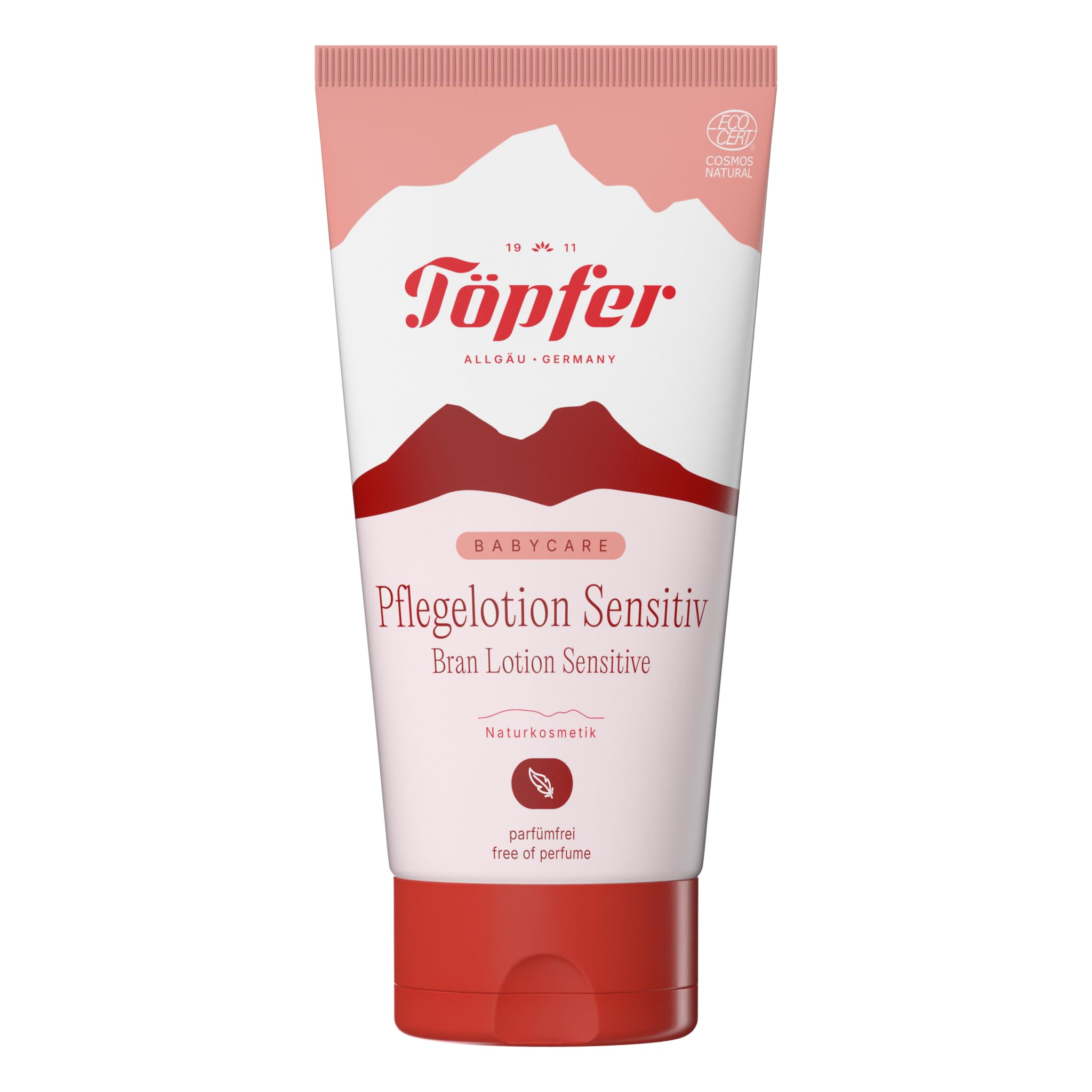 Töpfer Babycare Sensitiv Lot de 6 lotions de soin pour peaux sèches et sensibles de bébé Avec son de blé bio Sans gluten 6 x 150 ml