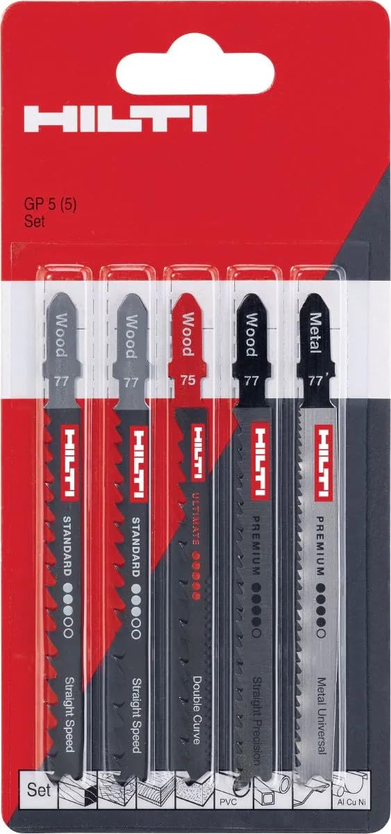 Hilti 2133673 Sierra de calar a batería SJD 6-A22 (22V, Corte madera, metal y plástico. Profundidad corte hasta 150 mm. Empuñadura en D. Peso 3.2 kg. Incluye Juego hojas (5pc) y maletín) [liquidación]