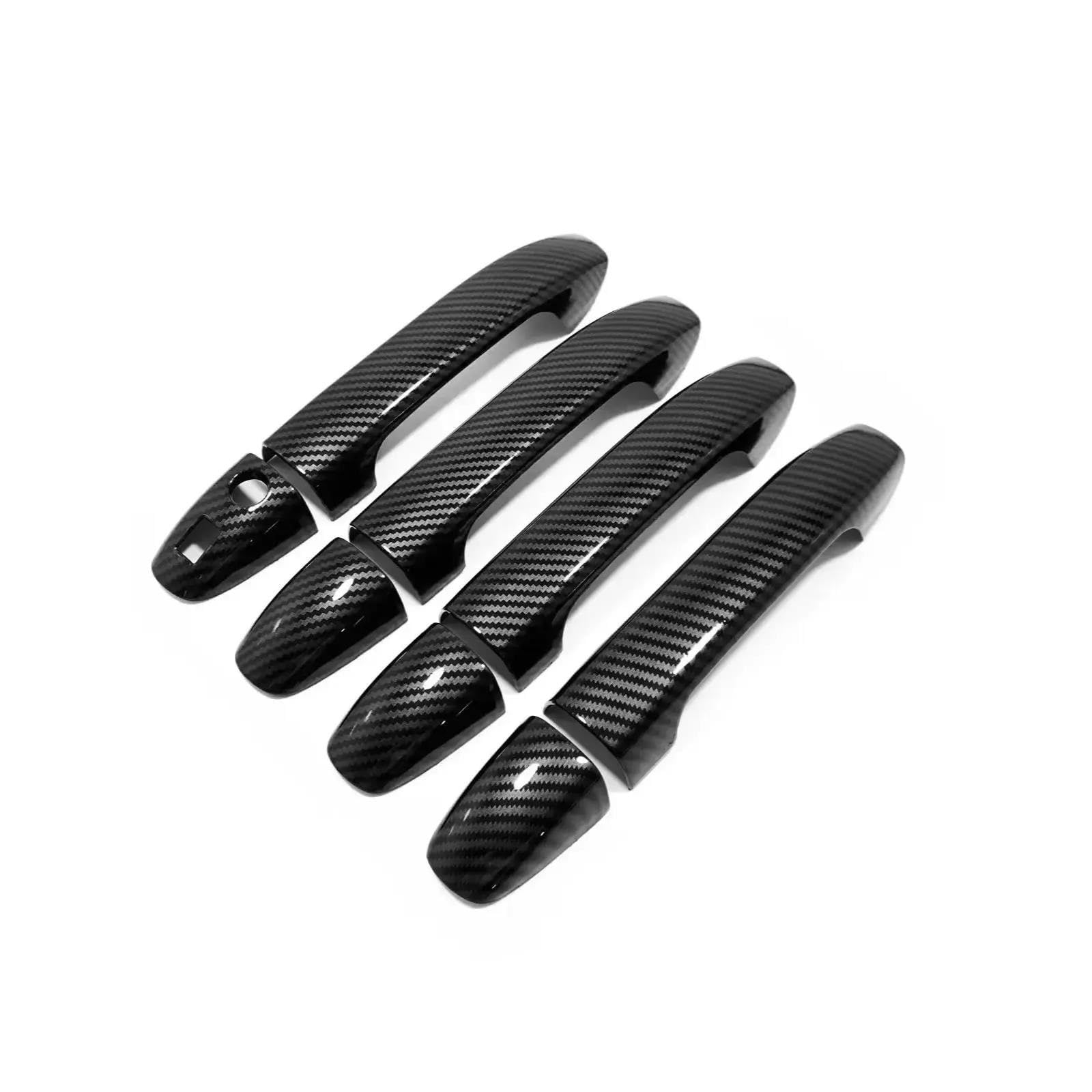 JTWMTY for Benz for Vito W447 V-Class 2014 2015 2016-2020 ABS Glossy Black Car Door Handle Cover Bowl Frame Trims(Style 6)