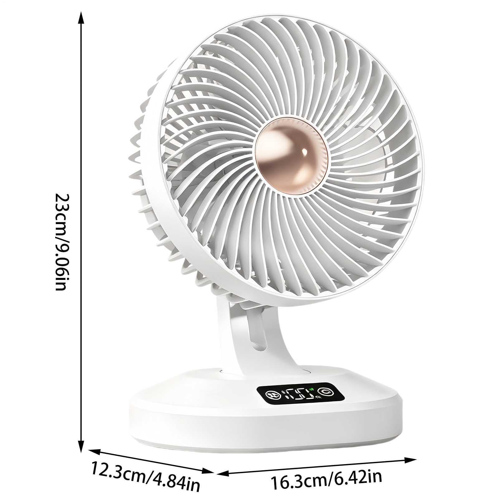 Ventilatore Da Tavolo Apparecchio Con Display Digitale E Angolazione | Ventilatore A Piedistallo A 100 Velocità Ideale Per Computer Camera Da Dormitorio Studenti Ragazzi Ragazze Adulti
